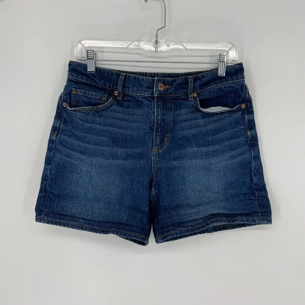 Loft Mid Rise Denim Short Size 27/4 - Picture 2 of 7